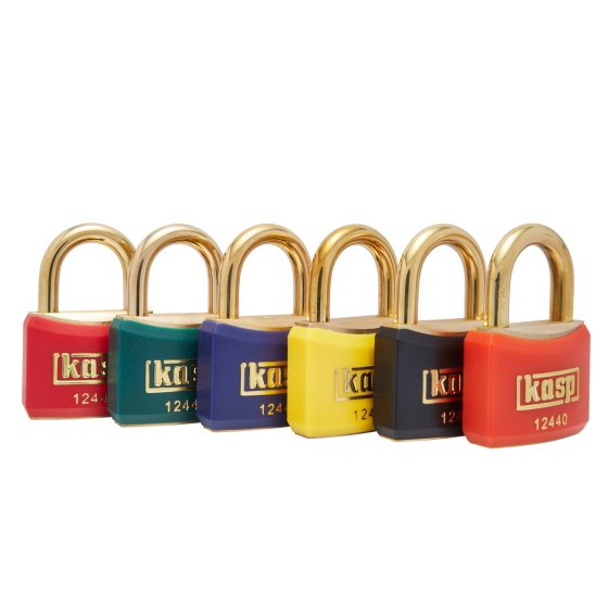 124 Coloured Brass Padlocks